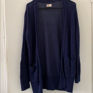Dark blue cardigan